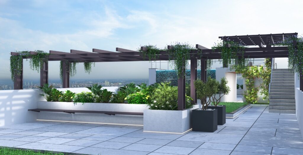 Rooftop Pergola - Blu Sapphire Apartment
