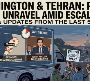 BREAKING US-Iran Peace Talks Hit Critical Snarl Amid Escalating Lebanon Clashes; Rubio Reveals Nuclear Breakthrough But War End-Date Remains Shaky