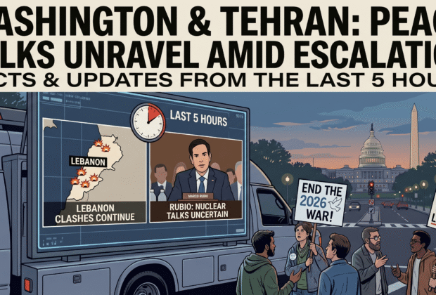 BREAKING US-Iran Peace Talks Hit Critical Snarl Amid Escalating Lebanon Clashes; Rubio Reveals Nuclear Breakthrough But War End-Date Remains Shaky
