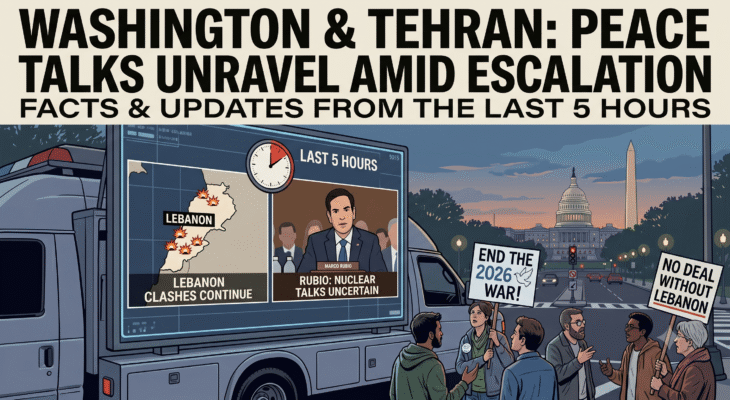 BREAKING US-Iran Peace Talks Hit Critical Snarl Amid Escalating Lebanon Clashes; Rubio Reveals Nuclear Breakthrough But War End-Date Remains Shaky